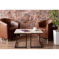 Столик журнальный ТИТАН МЕТА  Тегра, ясень шимо светлый 4670026244267