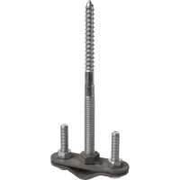 Крепление молниеприемника к стене TDM ELECTRIC с дюбелем длина 120 мм, Ø16-20 мм, гор.цинк. SQ2401-3143