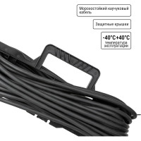 Силовой удлинитель-шнур на рамке TDM ELECTRIC каучук, КГ, IP44, штепс. гнездо с/з, 3700 Вт, 10м Народный SQ1307-0231
