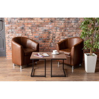 Столик журнальный ТИТАН МЕТА Тегра, ясень шимо темный 4670026244250