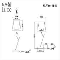 Декоративная настольная лампа Evoluce Denice SLE300104-01