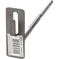 Фасадный держатель TDM ELECTRIC для прута 8-10 мм длина 160 мм с дюбелем, стальной крюк SQ2402-3152