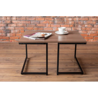 Столик журнальный ТИТАН МЕТА Тегра, ясень шимо темный 4670026244250