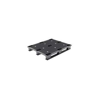 Дигрус Паллет 1200x1000x150 перфорированный, на полозьях цв. Черный П-120.100.15-ПпЧ/Д