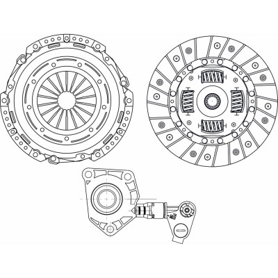 Комплект сцепления для Ford Focus III (11-) 1.6i/ Mondeo IV (07-) 1.6i TRIALLI FR 1016