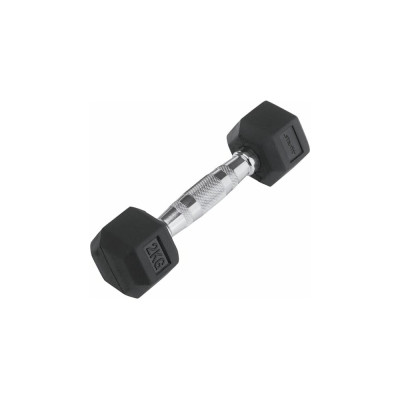 STARFIT Гантель гексагональная DB-301 2 кг, обрезиненная, черный УТ-00019783