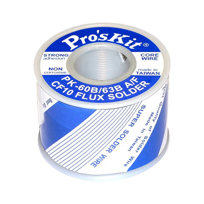 ProsKit 0,8мм 0,25кг Sn63/Pb37 (СF10 флюс RA) припой PK-63B08F Pro'sKit С00040210