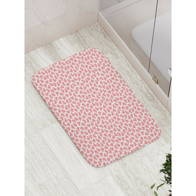 Противоскользящий коврик для ванной JOYARTY Pink heart bath_422650