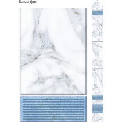 Панель ПВХ КронаПласт Unique ванда (фон), 1 шт. 00-00041710