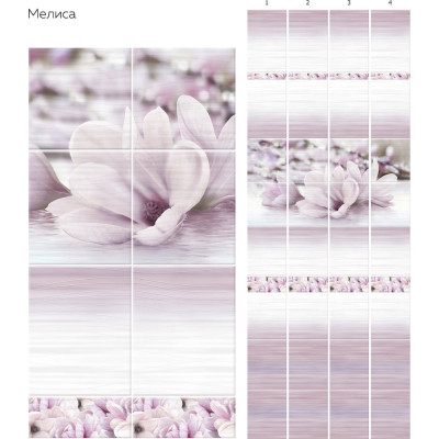 Панель ПВХ КронаПласт Unique мелиса, 4 шт. 00-00053063