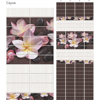 Панель ПВХ КронаПласт Unique сауна, 4 шт. 00-00057444