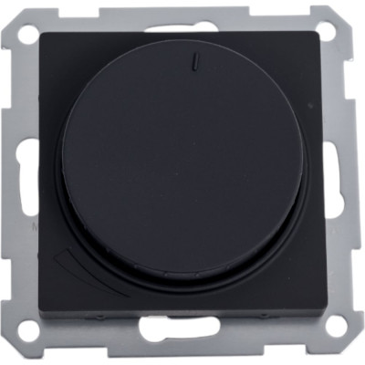Механизм поворотно-нажимного светорегулятора (диммера) Systeme Electric Atlasdesign led, rc, 400вт, карбон ATN001023
