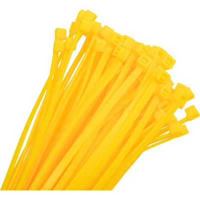 Нейлоновая хомут-стяжка Novocraft 4x370 мм, желтая, уп. 100 шт. HCC14370Y100