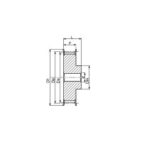 Зубчатый шкив под расточку ISKRA PHP 30-5M-15RSB 05M1530