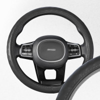 Оплетка SKYWAY Top-10 M серая, экокожа S01102495