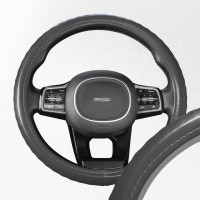Оплетка SKYWAY Top-12 M серая, экокожа S01102501