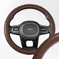 Оплетка SKYWAY Top-10 M Коричневая экокожа S01102496