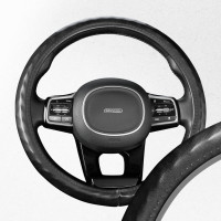 Оплетка SKYWAY Top-10 M черная, экокожа S01102494