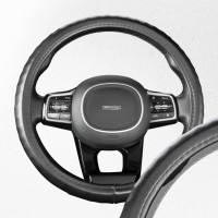 Оплетка SKYWAY Top-12 M черная, экокожа S01102500