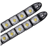 Дневные ходовые огни NEW GALAXY LED 8 шт. гибкий пласт. корп., 220 мм, 12V белый, 2 шт. 702-099