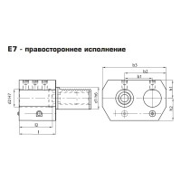Держатель расточных резцов DOPPIO E7-30x25 Kintek E7-30X25