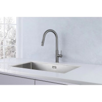 Смеситель LONGRAN Techno GunGrey с выдвижной лейкой LM2183 GG