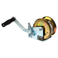 Ручная шестеренчатая лебедка ЕРМАК TRT 1101C металлический трос, 450кг, длина троса 10м 737-009