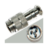 Разъем MIC16 3P штекер Pro Legend металл на кабель, PL2211