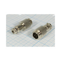 Разъем MIC12 4P штекер Pro Legend металл на кабель, PL2226