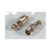 Разъем MIC12 7P штекер Pro Legend металл на кабель, PL2227
