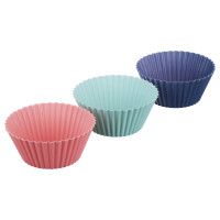 Набор силиконовых форм VETTA HS-080C Кекс, 16 шт., 6,5x3,3 см, 3 цвета 891-025