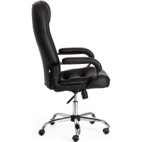 Кресло Tetchair сн9944 22 хром, кожзам, черный 36-6 19467