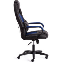 Кресло Tetchair driver 22 кожзаменитель/ткань, черный/синий 36-6/tw-10 19300