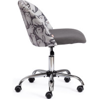 Кресло Tetchair melody ткань/флок, серый cats/29 19026