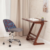 Кресло Tetchair melody ткань/флок, серый botanica 08 cherry/29 19029