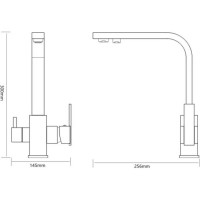Смеситель для кухонной мойки SAVOL под фильтр питьевой воды S-L1807C