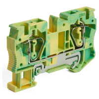 Самозажимной 2-проводной проходной зажим STEKKER ЗНИ - 10,0, JXB ST 10, желтый, зеленый LD552-3-100, 50шт, 39962