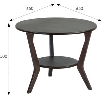 Журнальный стол Мебелик BeautyStyle 13 венге/венге 7834