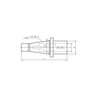 Втулка переходная 7/24 №40/КМ1 "под лапку" DIN 2080 SOVIS 9946