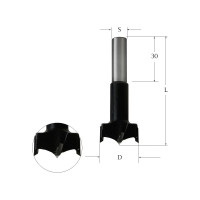 Сверло присадочное чашечное левое для ЛДСП (30х70 мм, S 10x30 мм) WOODWORK 369.300.L