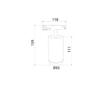 Трековый светильник Elektrostandard - slim magnetic r06 10w 4200k ringe (черный/серебро) 85506/01 a061298