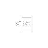 Распорная муфта Hafele латунь M6 B=8/12мм 039.00.061