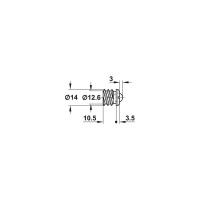 Шариковая защелка Hafele 14 мм 241.86.123