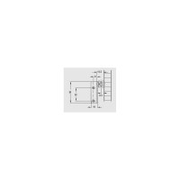 Комплект рейлингов Hafele Matrix Box SingleS30 404 мм, белая 558.49.740