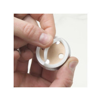 Напольный амортизатор для двери Hafele нержавеющая сталь, 45 мм 937.52.600