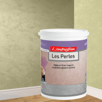 Декоративное покрытие L’impression Les perles 1 л, с эффектом блестящего перламутрового шелка, цвет 41079 зеленый 6TFGFQF4MJ