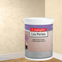 Декоративное покрытие L’impression Les perles 1 л, с эффектом блестящего перламутрового шелка, цвет 41067 желтый 77SB3WRY7E