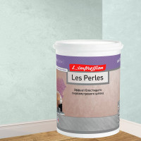 Декоративное покрытие L’impression Les perles 1 л, с эффектом блестящего перламутрового шелка, цвет 41095 голубой WWVNYKGTEJ