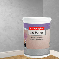 Декоративное покрытие L’impression Les perles 2.5 л, с эффектом блестящего перламутрового шелка, цвет 41110 серый FPT3MK6Q4C