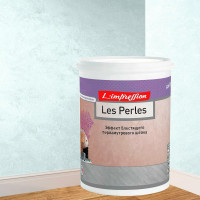 Декоративное покрытие L’impression Les perles 2.5 л, с эффектом блестящего перламутрового шелка, цвет 41101 голубой HZKQXBF1XH